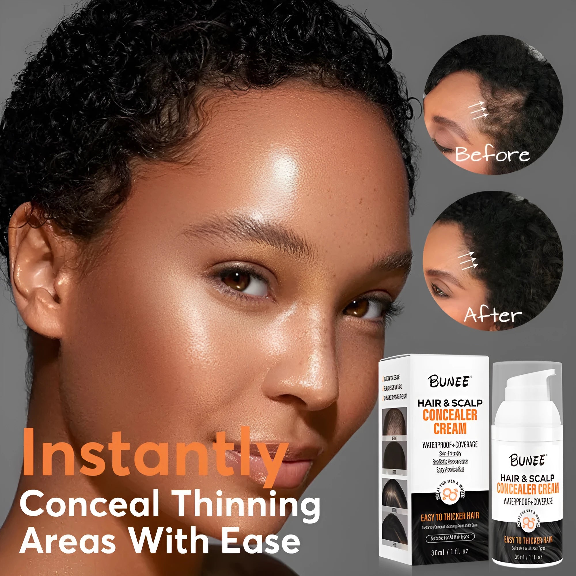 30ml scalp concealer pomade for covering thinning hair with nourishing formula