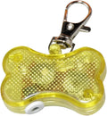 Small LED bone shaped pendant light for pets available in multiple colours with flashing modes