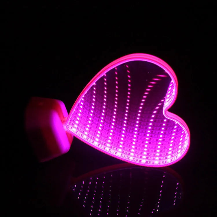 Double-sided LED tunnel light with rose red illumination in plastic HPS construction