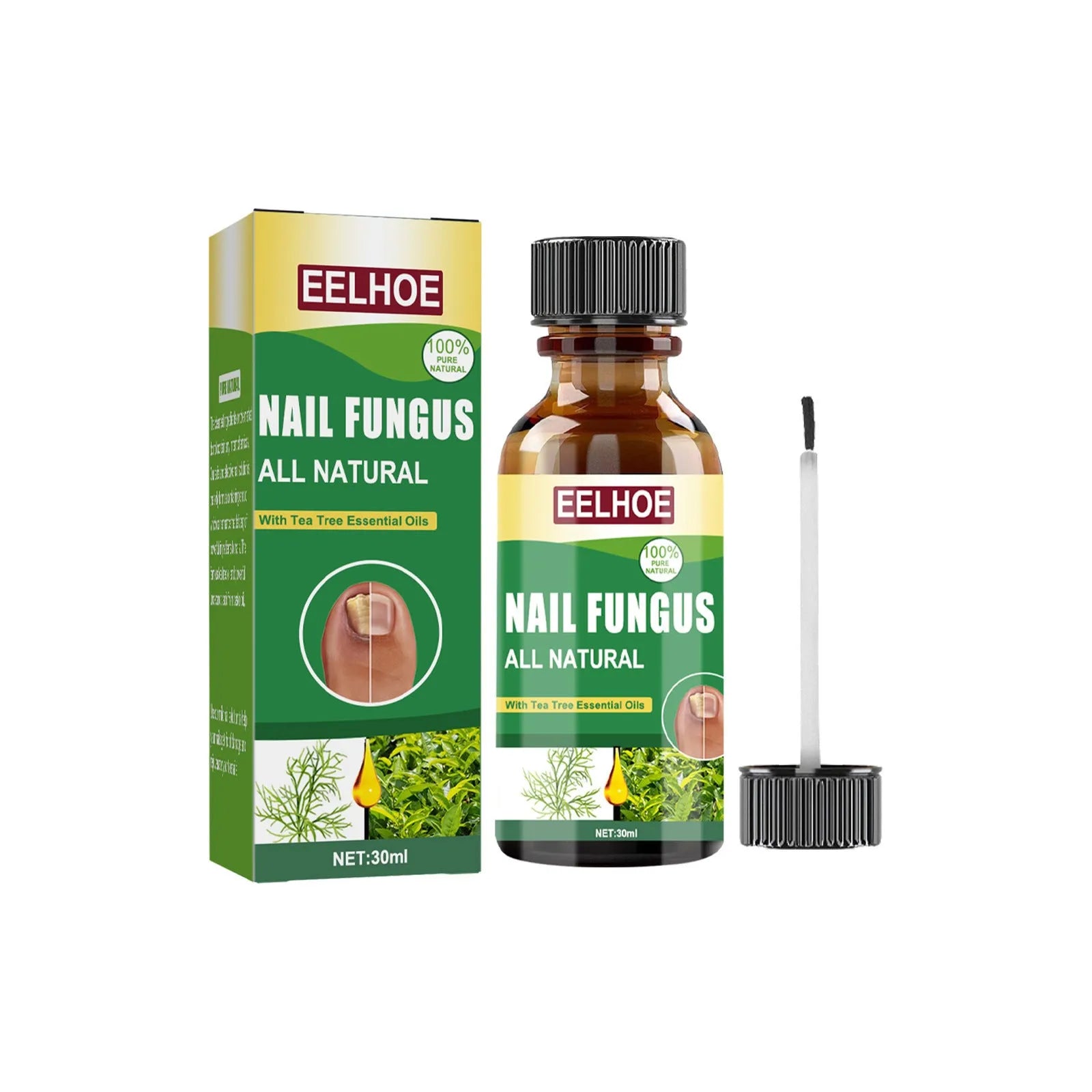 30ml bottle of tea tree oil nail repair solution for hand and foot nail care