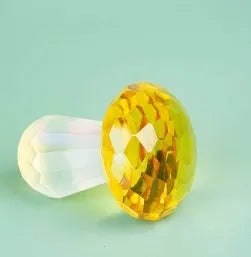 White crystal mushroom-shaped decorative craft in modern simple geometric style