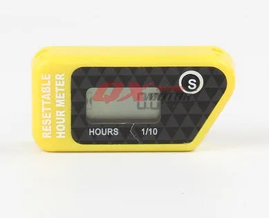 Black waterproof LCD electronic maintenance timer for engine service scheduling