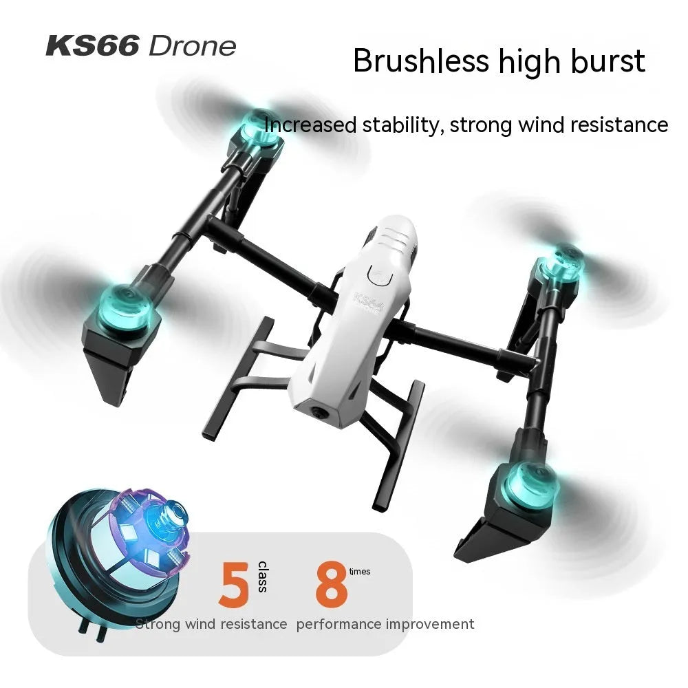 Alloy KS66 drone in white or black with camera and remote control
