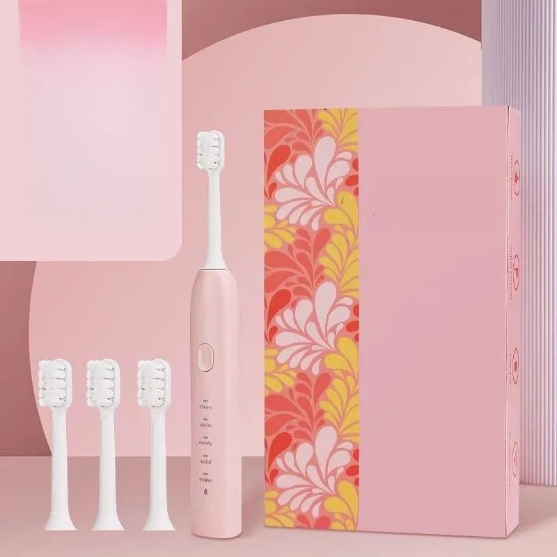Small yellow duck USB rechargeable electric toothbrush with soft bristles and laser engraved shell