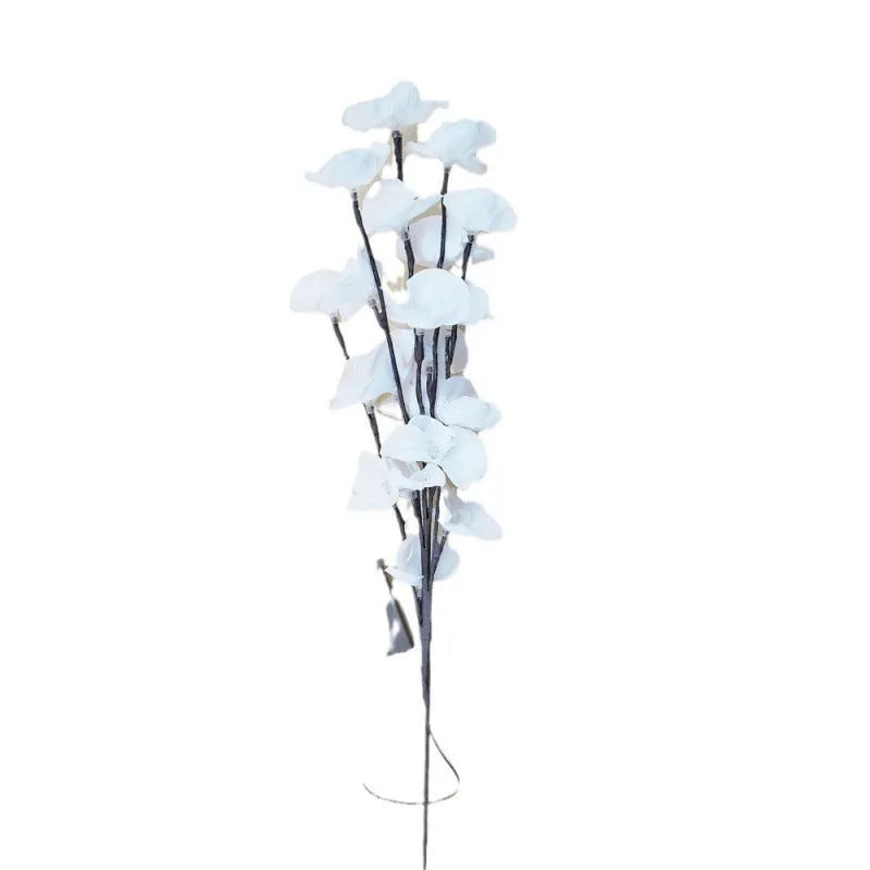 Pink LED Phalaenopsis branch decorative light measuring 65cm with fabric and plastic shell