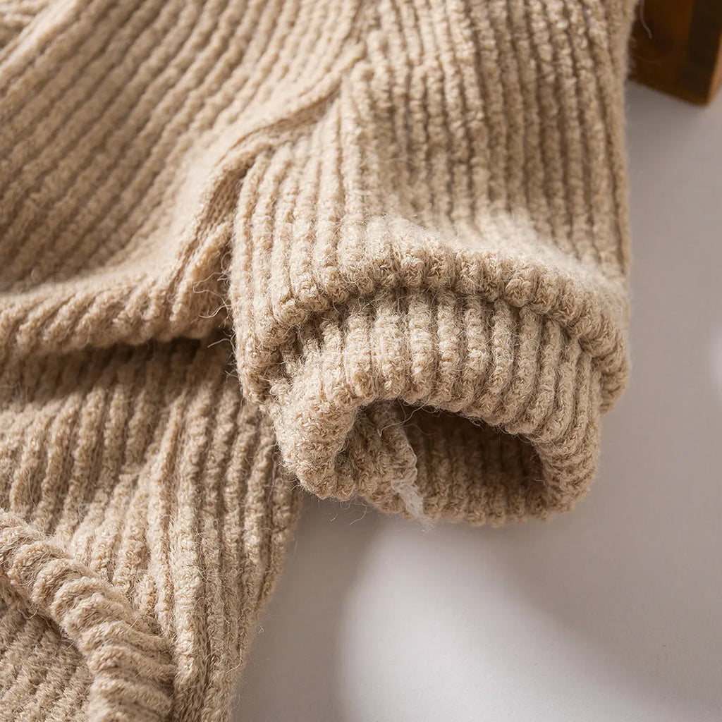Brown casual cloth dog sweater pullover for small breeds in five sizes
