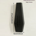 Black wooden cross wall vase shelf decoration measuring 27cm wide