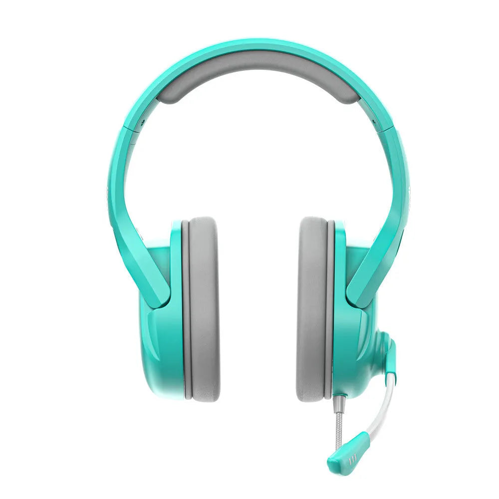 Black and white versions of a wired McWired esports gaming headset with over-ear cups and a boom microphone.