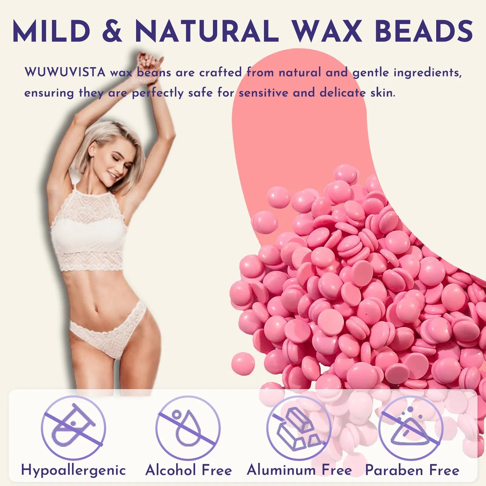 29-piece gold-standard hard wax kit with black wax warmer, coloured wax beads, wax sticks, and aftercare products