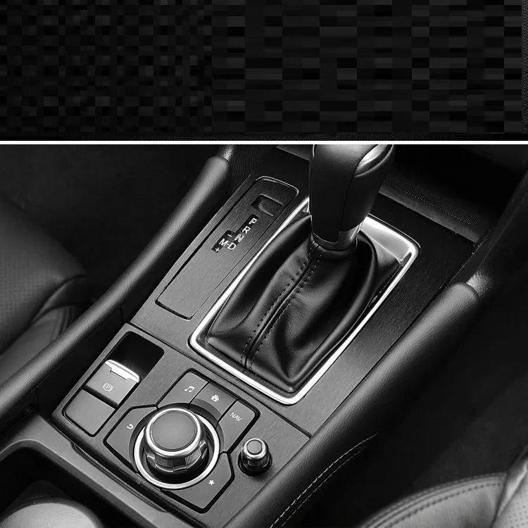 Car interior decorative film sticker set for centre console, instrument panel, and door handle modification
