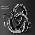 Mountain bike zinc alloy chain lock with anti hydraulic shear mechanism measuring 95cm length