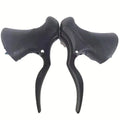 Aluminium alloy road bicycle brake handle pair in black or black silver, for 22.2mm and 23.8mm handlebars.