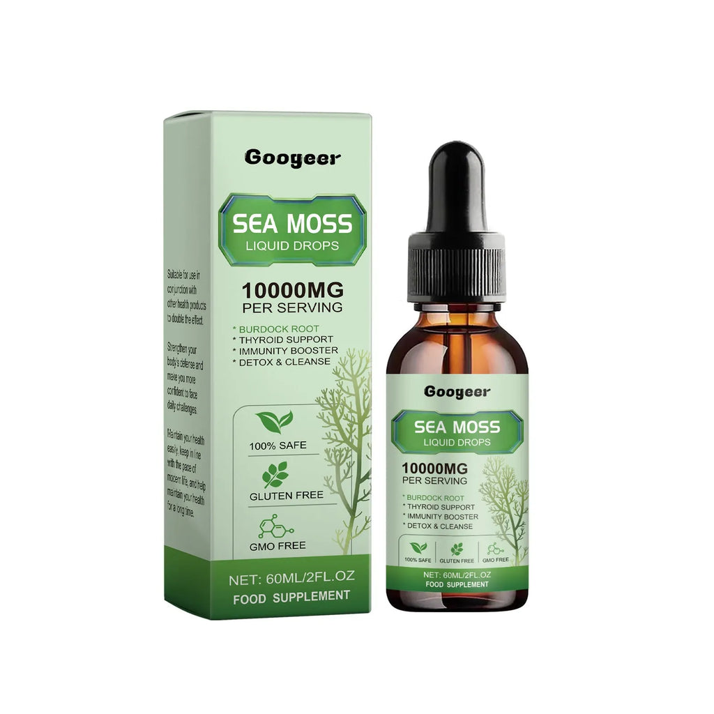 Googeer Sea Moss liquid drops body treatment bottle 60ml capacity