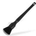 Black car detailing brush with ultra-soft pig hair bristles in two size options