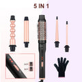 Three-tube water wave hair curler styling tool with AC power cord