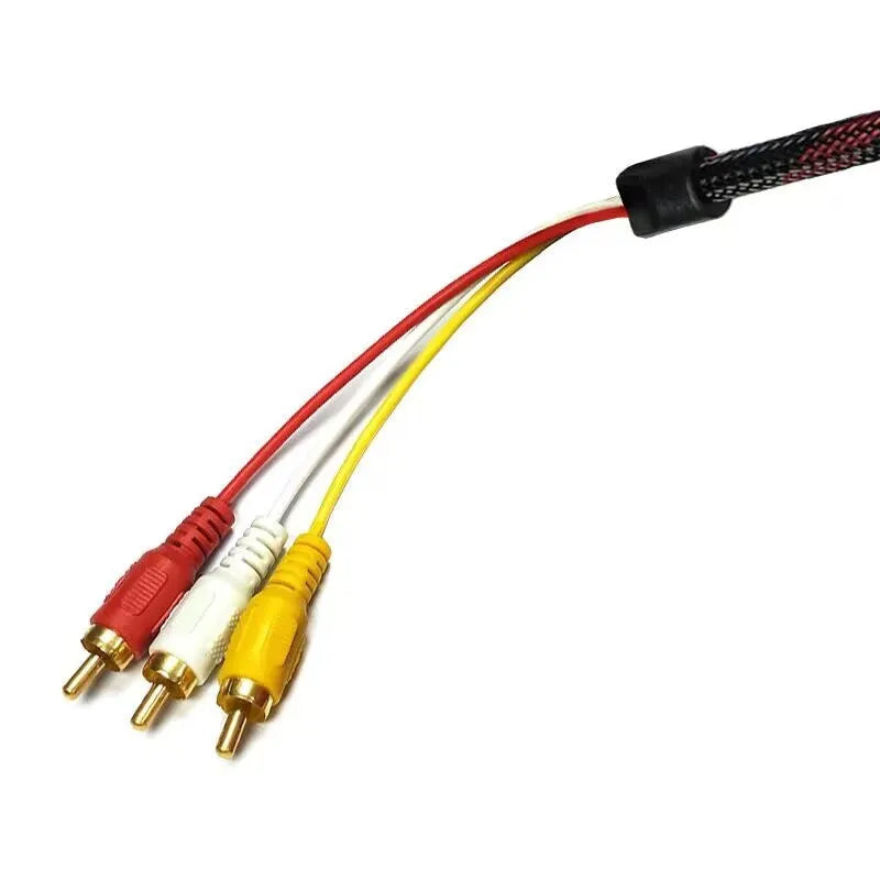 HDMI to AV15 M conversion cable with 1.5 metre length and alloy connectors