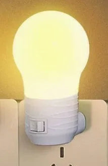 Plug-in bedside baby night feeding lamp with round modern design