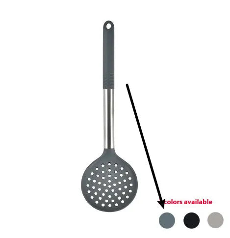 12-piece silicone kitchenware set with rotating storage bucket in black, including spatula, spoons and cooking utensils