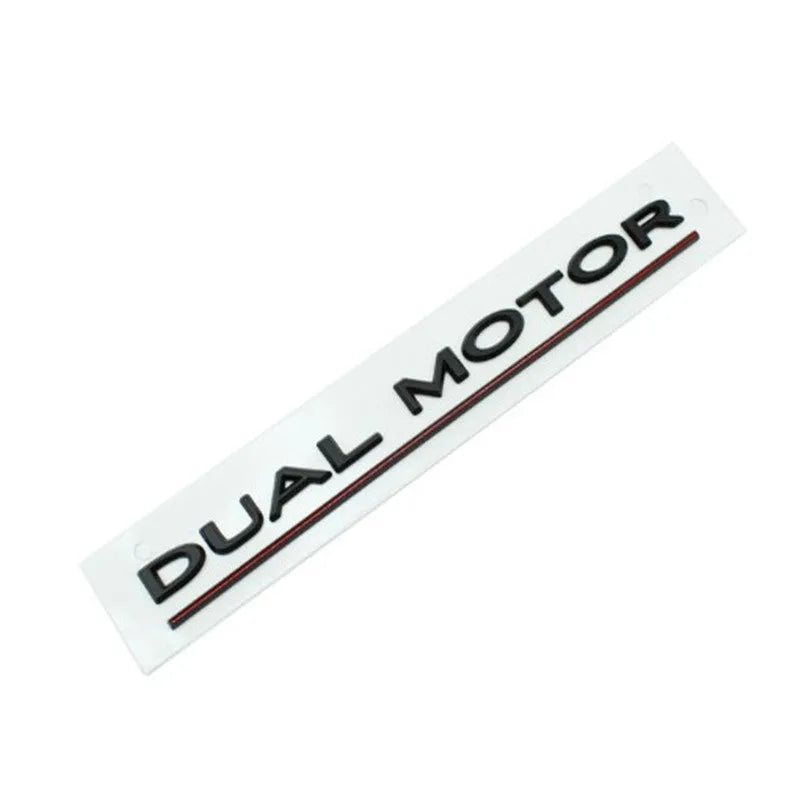 Tesla Model 3 Performance bumper sticker in ABS plastic showing English lettering