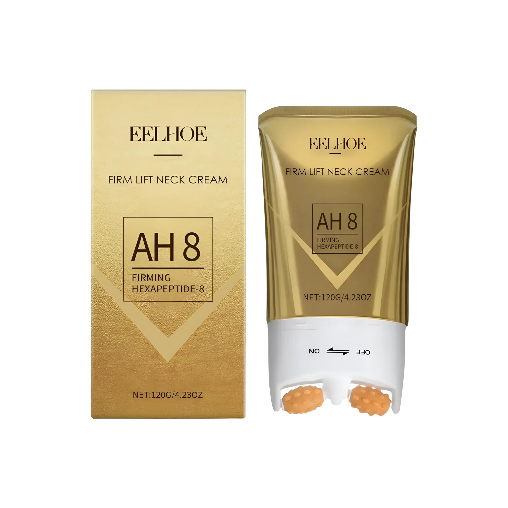120g jar of firm lift neck cream with peptide and ceramide formula.
