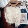 Slim fit cashmere cardigan with beaded detailing in pink, shown open as a layer.