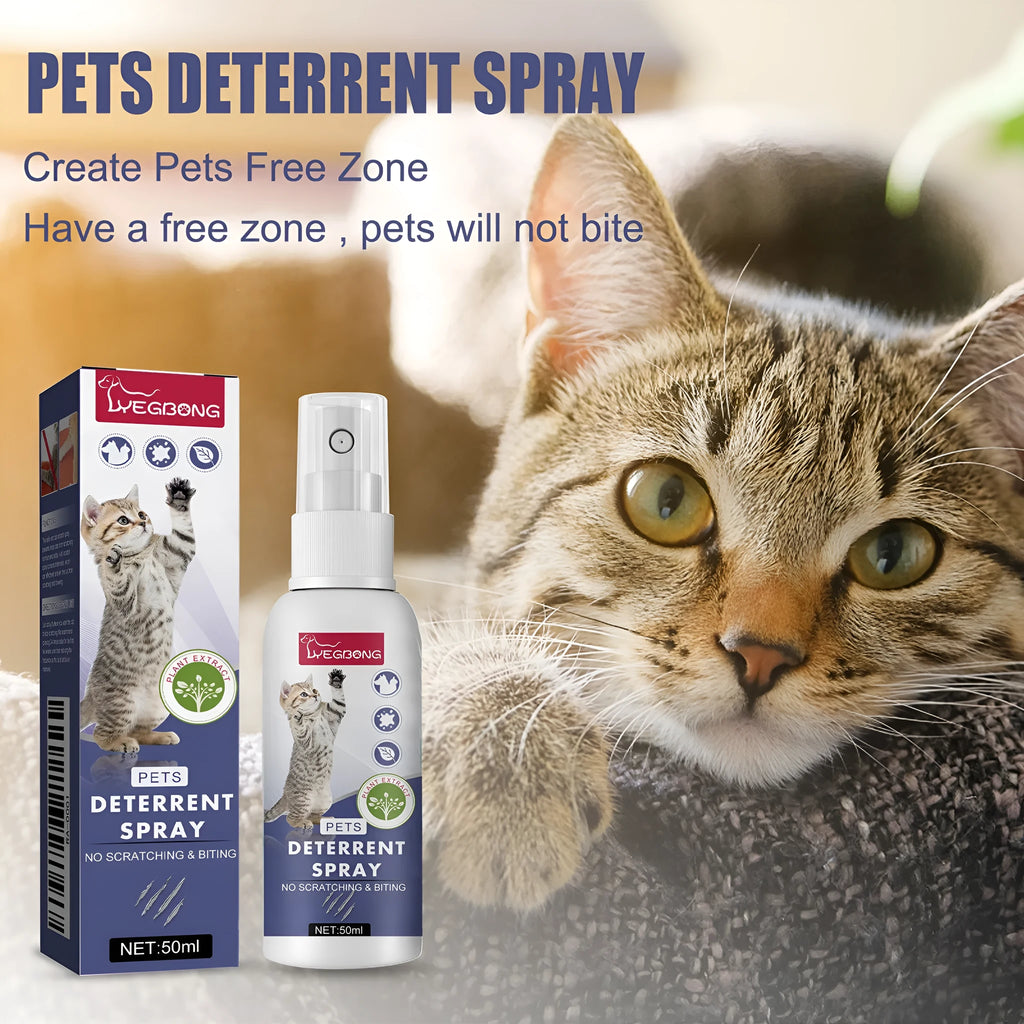 50ml pet training spray deterrent bottle for dogs and cats scratching furniture