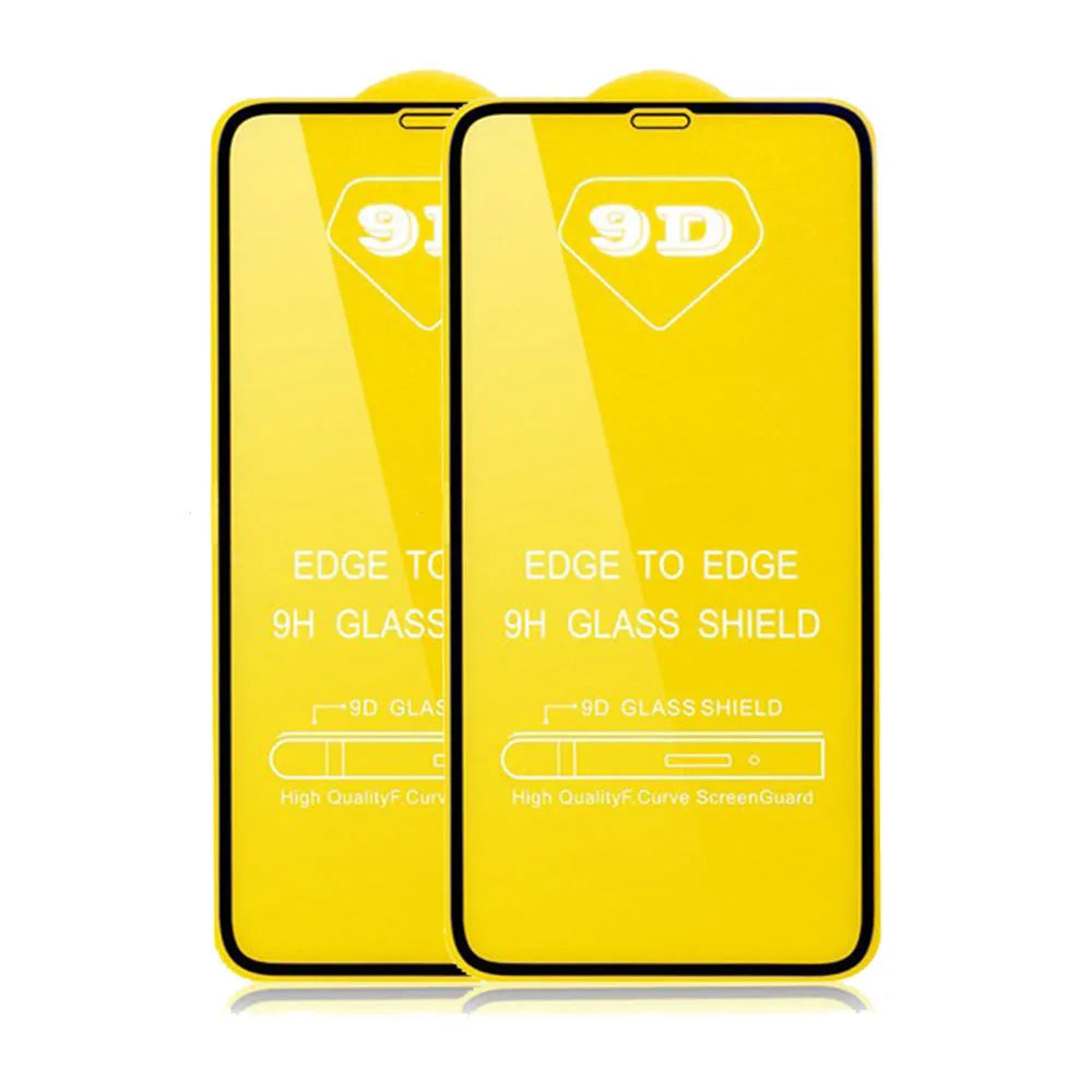 Black tempered glass screen protector for Xiaomi 10lite, 11lite, and 11t Pro phones.