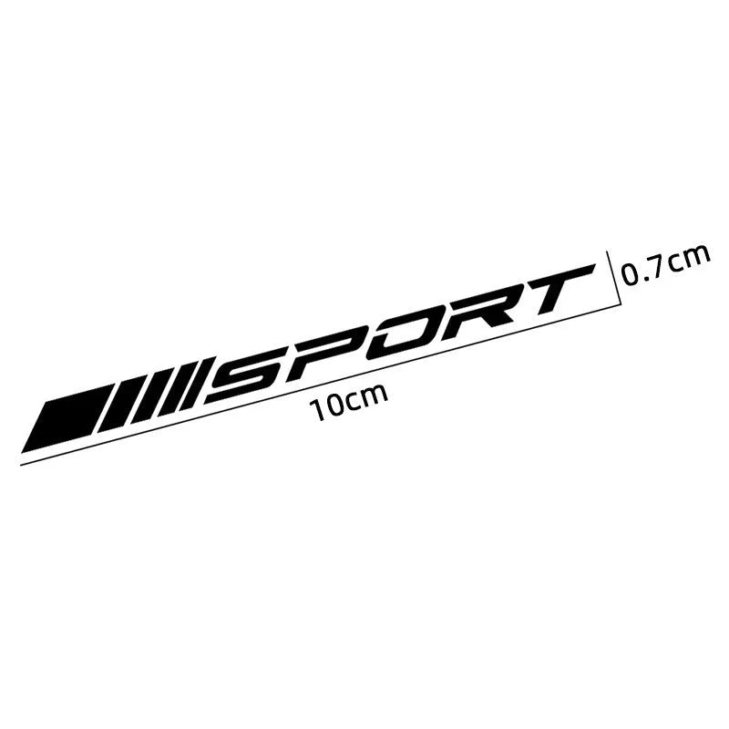 PET car rim stickers with hollow sports design for wheel and door handle decoration