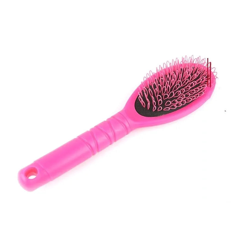 Black ring tooth hair extension comb made of ABS plastic with airbag cushioning