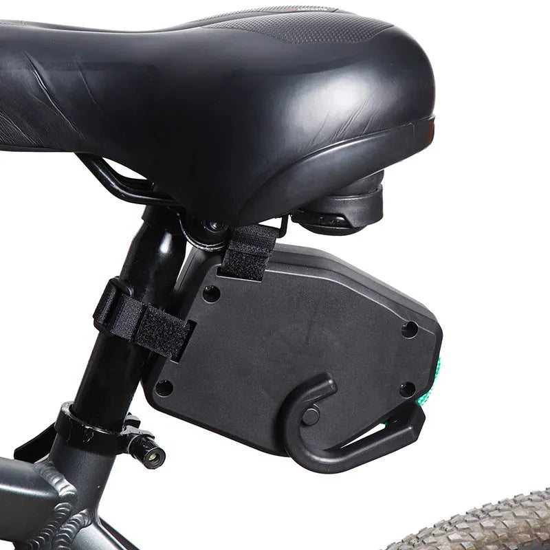 Black plastic bicycle trailer connection rope with standard end fittings