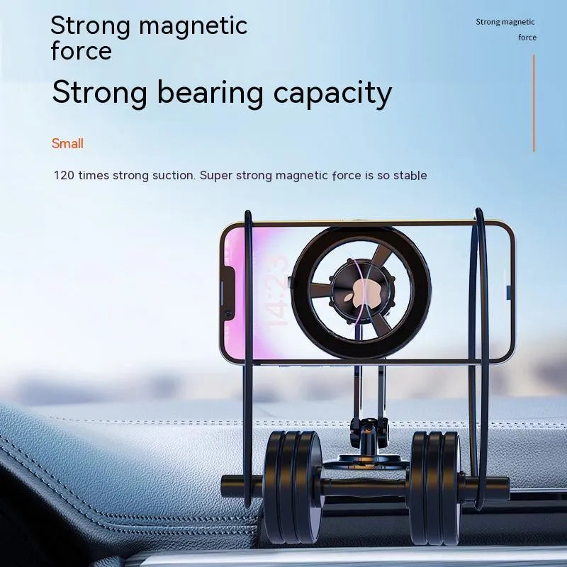 All-metal car magnetic phone holder with magnetic rings in black, silver, gold and rose gold colour options