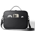 Black superfiber MR glasses storage box for Vision Pro headset protection.