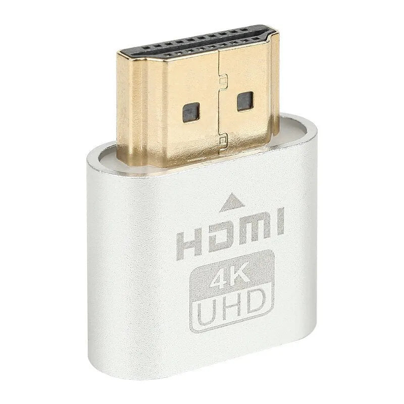 HDMI graphics card virtual display adapter with 26.5mm interface in multiple finish options