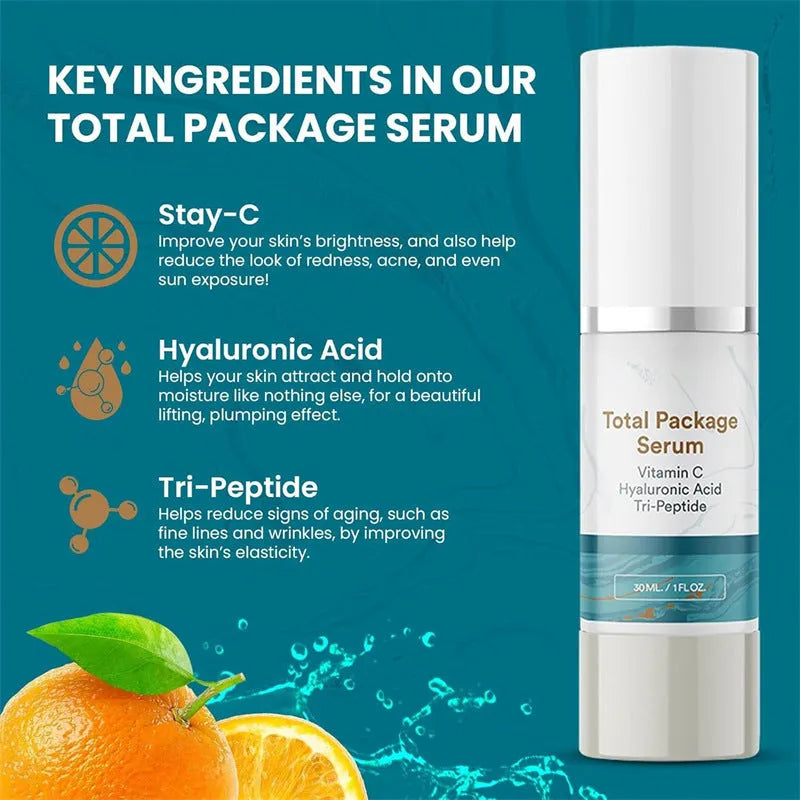 30ml facial essence bottle with applicator for moisturising and brightening skincare