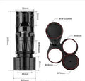Carbon fibre black adjustable car cup holder with retractable base expanded to show size adjustment
