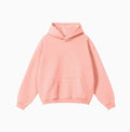 Men's cotton terry hooded sweater in loose fit with drop-shoulder sleeves available in multiple colours