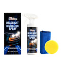 HOMONTH 120ml headlight restoration spray bottle with sponge and towel