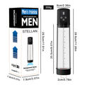 Men's masturbation device with electric training pump in diqiao colour, made from ABS and TPE plastic.