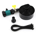 Blue portable garden sprinkler with solar water cooling and PVC construction