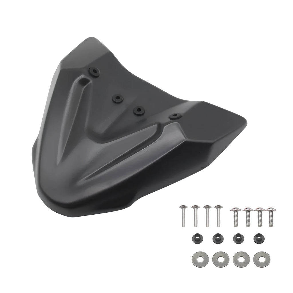 Black ABS plastic fixed wind front wing for KTM Adventure motorcycles