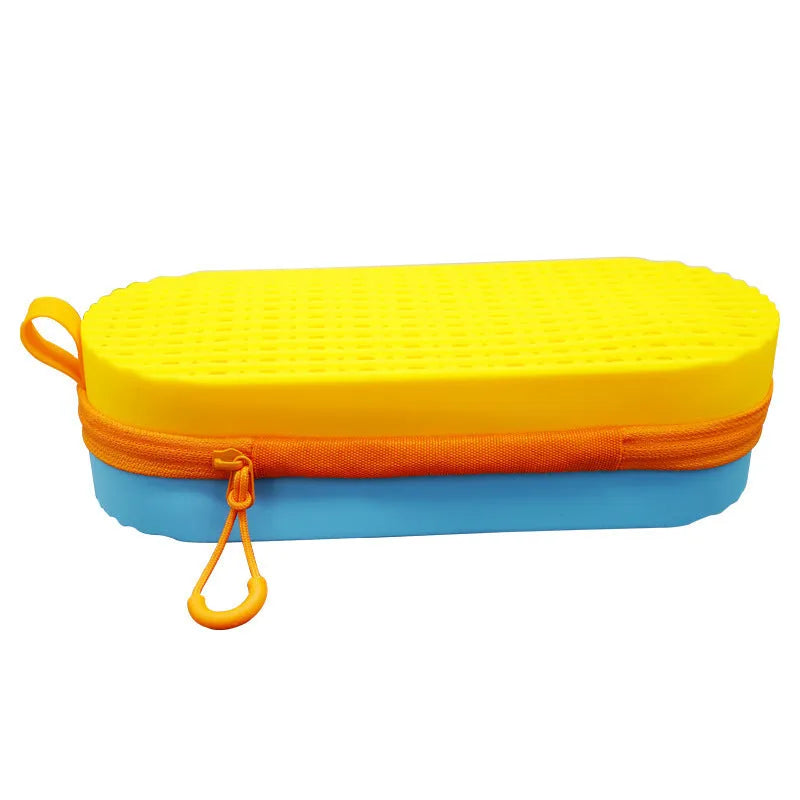 Silicone glasses case in long hand shape, showcasing the 200mm length and modern simplicity design.