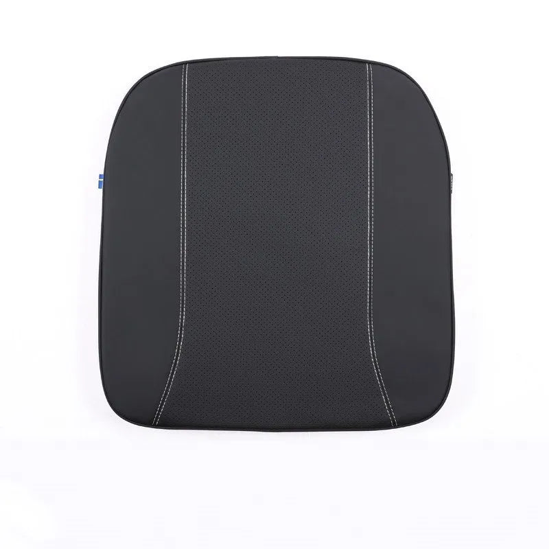 Brown car headrest, neck pillow and lumbar support cushions with synthetic fibre filling