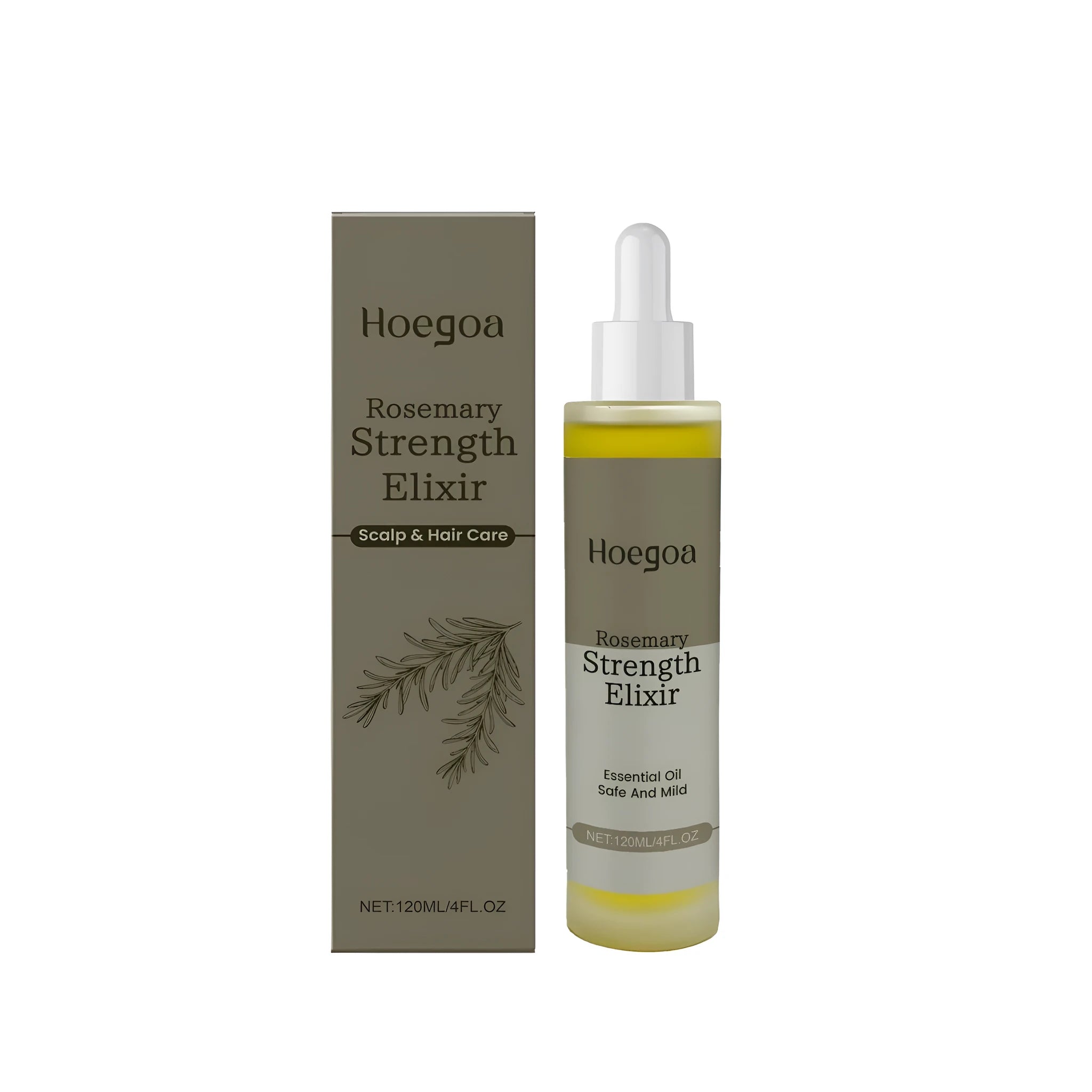 Rosemary Hair Concentrate bottle 120ml with rosemary oil and ginger root oil formula