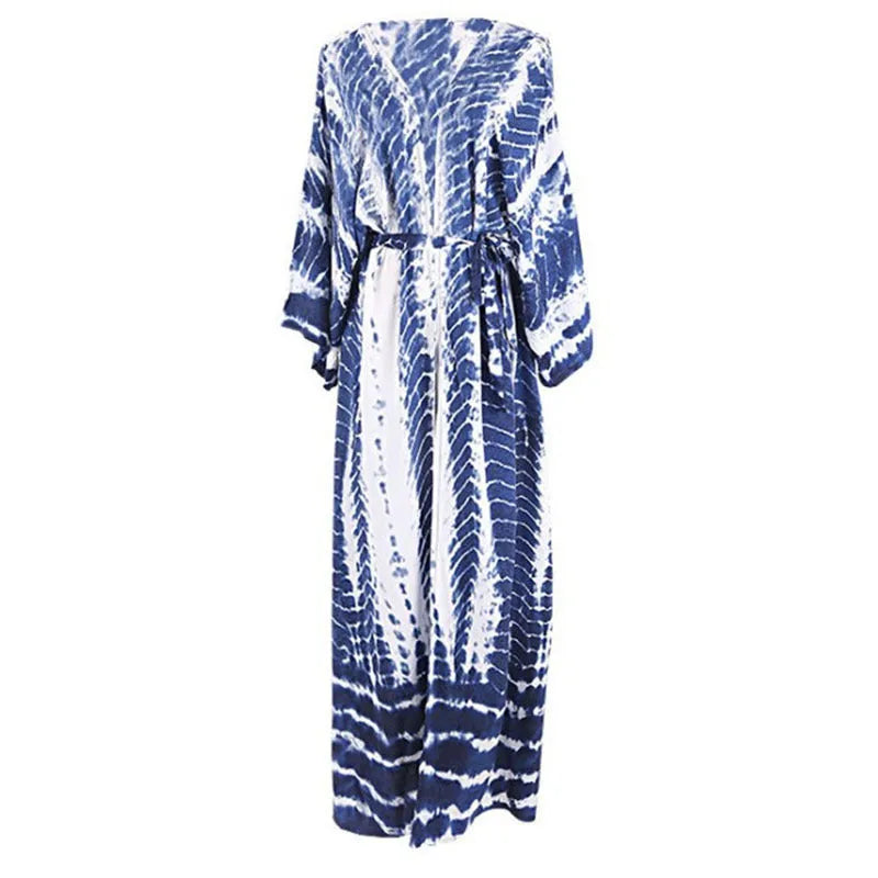 Loose printed cotton bikini cover up shirt in various colours for beach sun protection