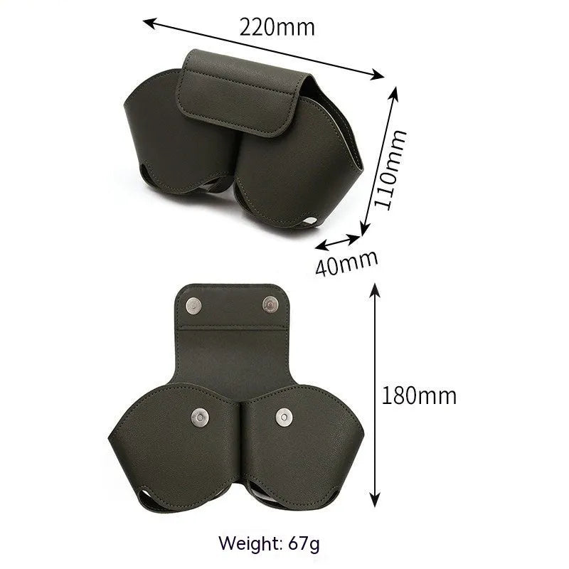 AirPods Max protective leather case in multiple colour options including black, red, white, green, and blue