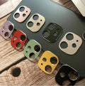 Metal camera lens protection ring for iPhone 11 and iPhone 11 Pro in various colours.