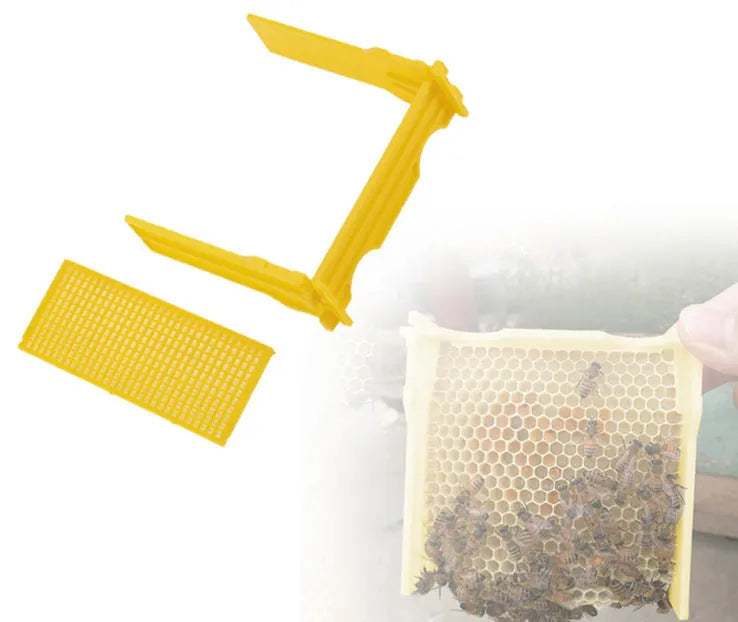 Three white EPS foam mini delivery boxes for bee breeding and hive management.