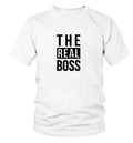 Plain loose-fit men's round neck short sleeve T-shirt on a hanger, blank canvas for custom designs.