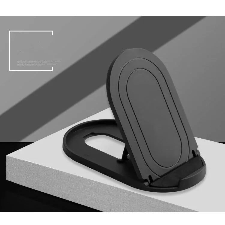A plastic lazy bracket mobile phone stand holding a smartphone, shown in multiple colour options.