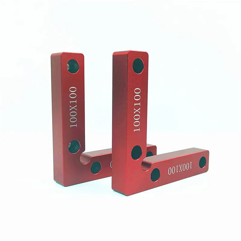 Aluminium alloy woodworking right angle positioning block for jigsaw mounting